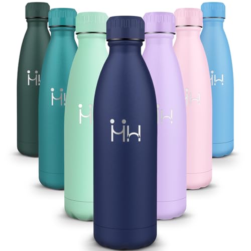 HoneyHolly Trinkflasche Edelstahl, Thermosflasche 1000ML, BPA-frei Auslaufsichere Vakuum Isolierte, Thermoskanne, Doppelwandige Wasserflasche für Fahrrad, Reisen, Sport, Yoga, Camping, Fahrrad von HoneyHolly