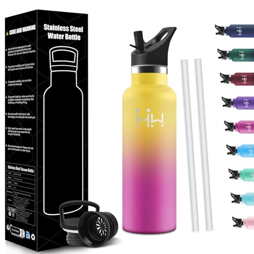 HoneyHolly Trinkflasche Edelstahl 500ML, BPA-Frei, Trinkflasche Kinder, Auslaufsichere Isolierflasche Doppelwandig, Wasserflasche Edelstahl, mit Strohhalm, Thermosflasche Kohlensäure Geeignet HoneyHolly Trinkflasche Edelstahl 500ML, BPA-Frei, Trinkflasche Kinder, Auslaufsichere Isolierflasche Doppelwandig, Wasserflasche Edelstahl, mit Strohhalm, Thermosflasche Kohlensäure Geeignet von HoneyHolly