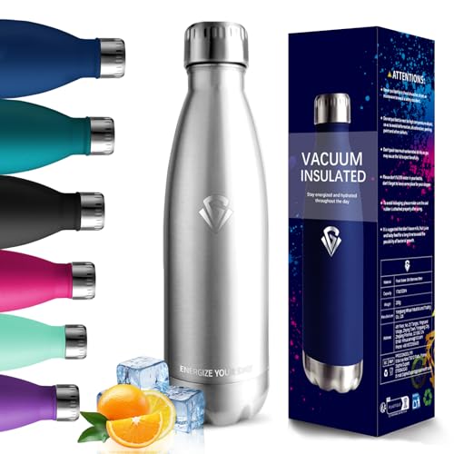Trinkflasche Edelstahl - 750ml - Thermosflasche, BPA-Frei Wasserflasche, Auslaufsicher Trinkflasche Sport, Trinkflasche Kohlensäure Geeignet, Edelstahl Flasche, Thermoskanne für Radfahren, Fitness Trinkflasche Edelstahl - 750ml - Thermosflasche, BPA-Frei Wasserflasche, Auslaufsicher Trinkflasche Sport, Trinkflasche Kohlensäure Geeignet, Edelstahl Flasche, Thermoskanne für Radfahren, Fitness von HoneyHolly