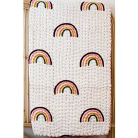 Regenbogen Baby Und Einzelbett Kantha Quilt von HoneyandDewAu