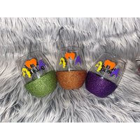Hokus Pocus Glitter 20.5Oz Weinglas von HoneybeeCreationsz