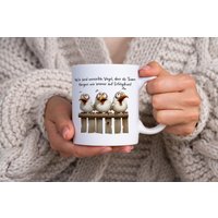 Team Verrückte Vögel Tasse Weihnachtsgeschenk, Danke, Dankeschön Mitarbeiter Und Kollegen, Definition, Aufmerksamkeit, Mitarbeitergeschenke von HoneybeeWelt