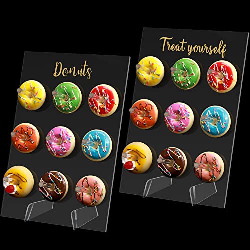 Donut-Ständer aus Acryl, 2 Stück, Wand-klar, Donut-Ständer, wiederverwendbar, Acryl, Donut-Halter, Donut-Ständer für Party, Wand, durchsichtige Bagel Boards für Weihnachten, Versammlungen, Partys Donut-Ständer aus Acryl, 2 Stück, Wand-klar, Donut-Ständer, wiederverwendbar, Acryl, Donut-Halter, Donut-Ständer für Party, Wand, durchsichtige Bagel Boards für Weihnachten, Versammlungen, Partys von Honeydak