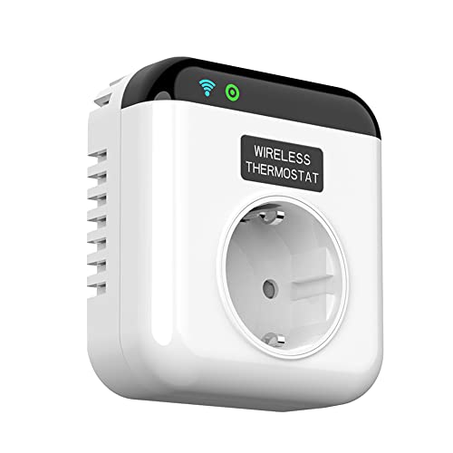 Programmierbarer WiFi Smart Thermostat Steckdose, Sprachsteuerung Temperaturregler Steckdose mit App Kompatibel mit Alexa, Echo und Google Assistent von Honeyhouse