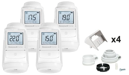 Honeywell Home Evohome Heizkörperthermostat 4 Stück mit adaptern - Raum für Raum, kontrollierter Komfort, einfach von Honeywell Home