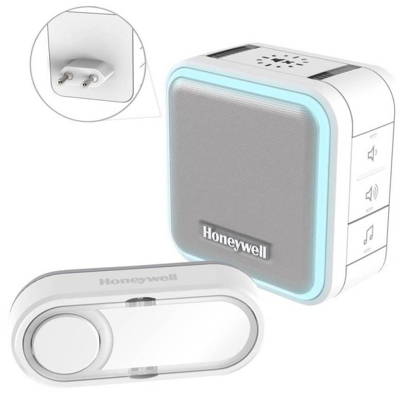 Honeywell Smart Home Türklingel Funk-Gong-Set mit Klingeltaster von Honeywell