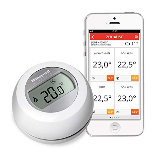 Honeywell Home T87RF2059 Digitaler Funkraumthermostat für evohome Fußbodenregler, Weiß von Honeywell