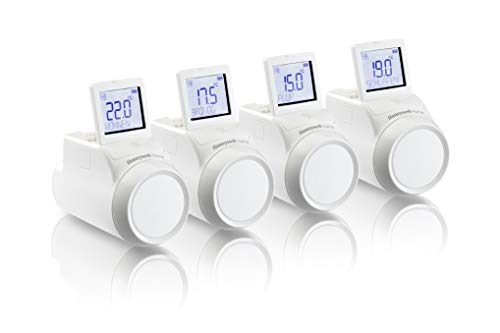 Honeywell Home evohome Heizkörperregler zur Heizungssteuerung per App und WLAN, Paket 4x HR92RT, THR0924HRT Weiß von Honeywell