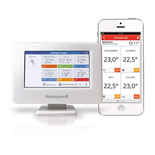 Honeywell Home evohome Wi-Fi Zentrales Bediengerät, weiß, THR99C3100 von Honeywell