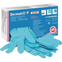 Einw.-Handsch.Dermatril P 743 Gr.7 blau Nitril 50 St./Box von Honeywell