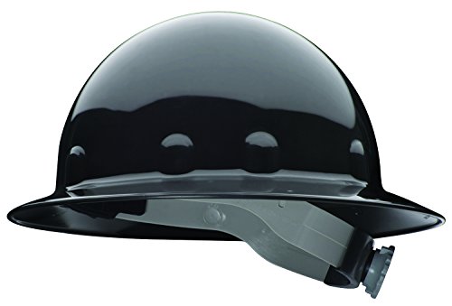 Fibre-Metal by Honeywell E1RW11A000 Super Eight Full Brim Ratchet Hard Hat, Black von FIBRE-METAL