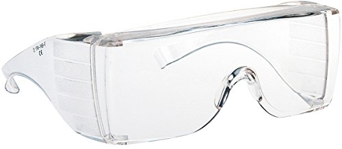 Honeywell 1002224 Armamax Eyeshield Clear Polyfort, unbeschichtete Polycarbonat-Linse, transparenter Polycarbonat-Rahmen, passt über verschreibungspflichtige Brillen, strapazierfähig (1 Stück) von Honeywell