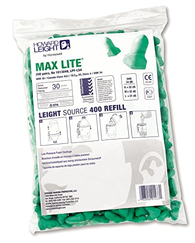 Honeywell 1013048 Howard Leight Max Lite Einweg-Ohrstöpsel aus Schaumstoff, SNR 34, 200 Paar Honeywell 1013048 Howard Leight Max Lite Einweg-Ohrstöpsel aus Schaumstoff, SNR 34, 200 Paar von Honeywell Howard Leight