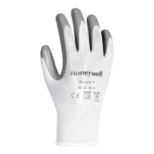 Honeywell 2232230–10 Polytril Glove – weiß/grau (10) von Honeywell
