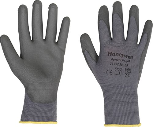 Honeywell 2400250–11 Perfekte Passform Handschuh, Poly, grau (10 Stück) von Honeywell