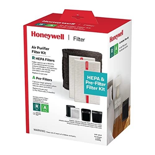 Honeywell HEPA Luftreiniger Filter Value Kit - Enthält 2 R HEPA Filter und 1 A Vorfilterrolle mit Schneidschablone von Honeywell