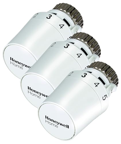 Honeywell Home Heizkörper Thermostatkopf Thera-5, M30 x 1,5-Anschluss, mit Nullstellung, weiß (Packung mit 3) von Honeywell
