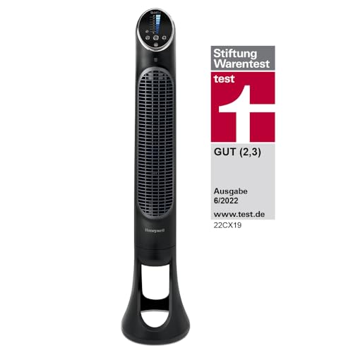 Honeywell QuietSet Tower (8 Geschwindigkeitseinstellungen, Oszillation 80°, Timer-Funktion, Fernbedienung, Dimmoptionen) HYF290 von Honeywell