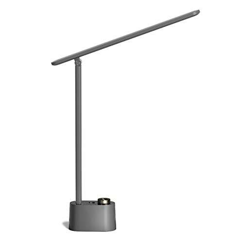 Honeywell Schreibtischlampe mit USB-Ladeanschluss – dimmbares, augenschonendes Nachttischlicht für das Home-Office, faltbare, tragbare kleine Tischlampe für Erwachsene zum Lesen und Arbeiten, HWT-H01 von Honeywell