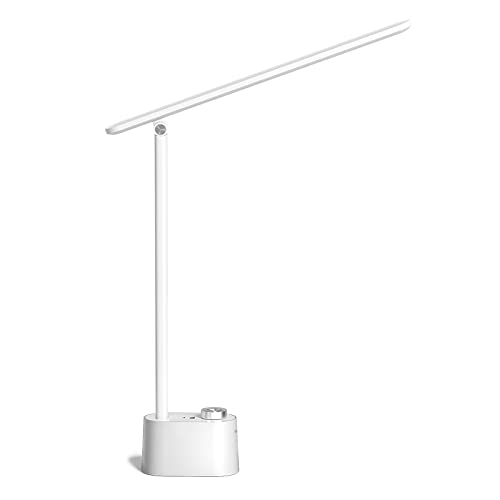 HONEYWELL Schreibtischlampe mit USB-Ladeanschluss – dimmbares, augenschonendes Nachttischlicht für das Home-Office, faltbare, tragbare kleine Tischlampe für Erwachsene zum Lesen und Arbeiten, HWT-H01 von HONEYWELL
