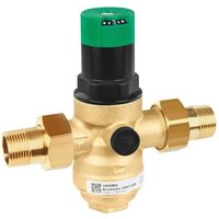 Resideo Druckminderer D06F mit Einstellanzeige, Messing B, R 1 1/4" von Honeywell