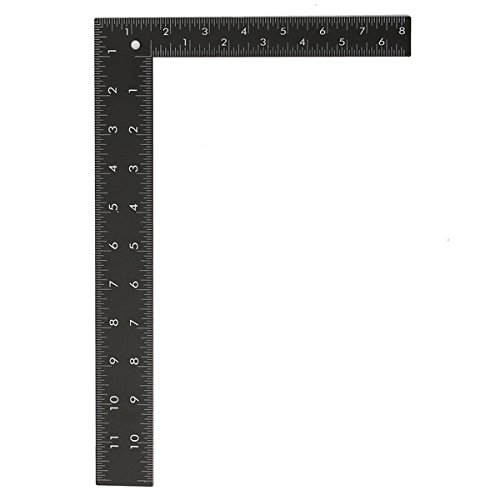 HonFitat 20,3 x 30,5 cm Stahl metrisch imperial Dual Marking Square Framing Carpenter Measure Lineal von Honfitat