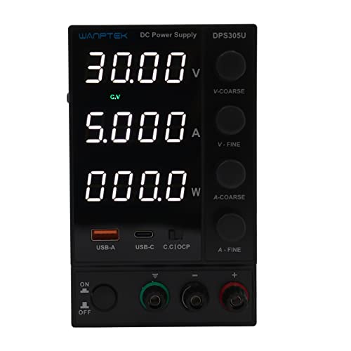 Labornetzteil, 30V 5A Regelbares DC-Stromversorgung Labornetzgerät mit USB-A und Type-C, LED Anzeigen, Variable DC Laborstromversorgung eignet Kommunikationsgeräten Labornetzteil, 30V 5A Regelbares DC-Stromversorgung Labornetzgerät mit USB-A und Type-C, LED Anzeigen, Variable DC Laborstromversorgung eignet Kommunikationsgeräten von HongKKon