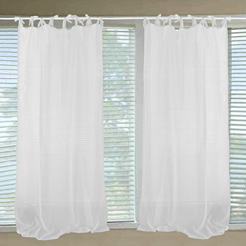 HongYa Gardine Mit Knoten Voile Durchsichtig 1er-Pack Vorhang BxH:140x175cm HongYa Gardine Mit Knoten Voile Durchsichtig 1er-Pack Vorhang BxH:140x175cm von HongYa