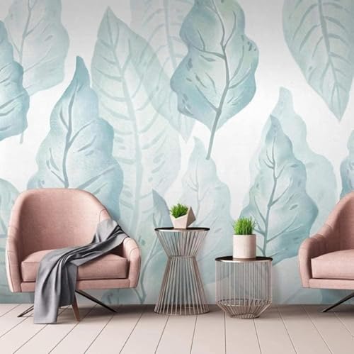 3D Tapete Wohnzimmer Sofa Pflanze Blatt Blatt Landschaft Studie Wohnzimmer Büro Hintergrund Wandbild-300Cm×210Cm von HongYouQi