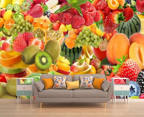 3D Wohnzimmer Wandbild Wohnkultur Obst Landschaft Büro Arbeitszimmer Hintergrund Tapete-150Cm×105Cm von HongYouQi