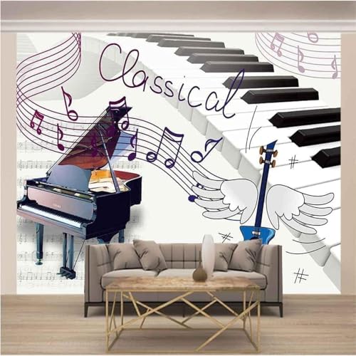 HongYouQi 3D Wandbild Zuhause Wanddekoration Klavier Musik Symbol Landschaft Kreativ Wohnzimmer Sofa Tv Tapete-200Cm×140Cm HongYouQi 3D Wandbild Zuhause Wanddekoration Klavier Musik Symbol Landschaft Kreativ Wohnzimmer Sofa Tv Tapete-200Cm×140Cm von HongYouQi