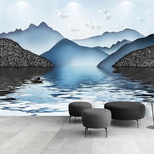 HongYouQi Lake Mountain Peak 3D Moderne Wandmalerei Dekoration Schlafzimmer Arbeitszimmer Wohnzimmer Büro Hintergrund-350Cm×256Cm HongYouQi Lake Mountain Peak 3D Moderne Wandmalerei Dekoration Schlafzimmer Arbeitszimmer Wohnzimmer Büro Hintergrund-350Cm×256Cm von HongYouQi