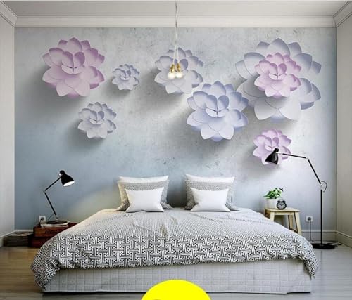 HongYouQi Lila Blumen 3D Moderne Tapete Dekoration Schlafzimmer Strukturiert Zuhause Wohnzimmer Tv Hintergrund-430Cm×300Cm HongYouQi Lila Blumen 3D Moderne Tapete Dekoration Schlafzimmer Strukturiert Zuhause Wohnzimmer Tv Hintergrund-430Cm×300Cm von HongYouQi