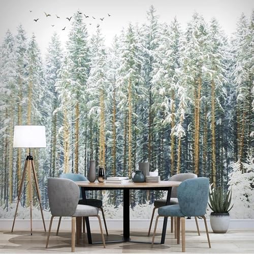 HongYouQi Pflanze Hölzer 3D Wohnzimmer Tapete Wohnkultur Büro Arbeitszimmer Hintergrund-400Cm×280Cm von HongYouQi