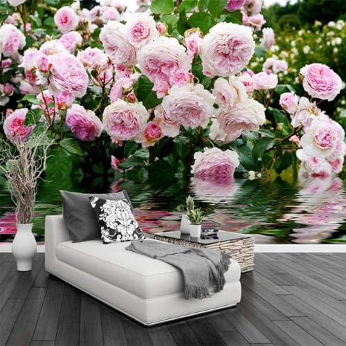 HongYouQi Rosa Blumen Landschaft 3D Zuhause Tapete Sofa Tv Schlafzimmer Wohnzimmer Hintergrund-300Cm×210Cm HongYouQi Rosa Blumen Landschaft 3D Zuhause Tapete Sofa Tv Schlafzimmer Wohnzimmer Hintergrund-300Cm×210Cm von HongYouQi