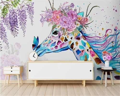 HongYouQi Tier Zebra Blume 3D Moderne Wandmalerei Dekoration Schlafzimmer Arbeitszimmer Wohnzimmer Büro Hintergrund-400Cm×280Cm HongYouQi Tier Zebra Blume 3D Moderne Wandmalerei Dekoration Schlafzimmer Arbeitszimmer Wohnzimmer Büro Hintergrund-400Cm×280Cm von HongYouQi