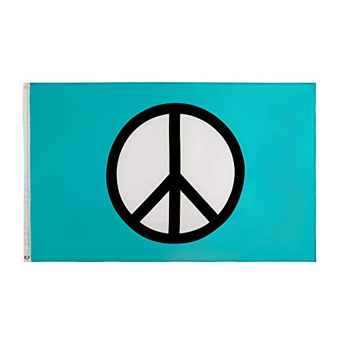 Hongma Friedensflagge Peace 150x90cm MEHRWEG für Dekoration Aktivitäten MEHRWEG von Hongma