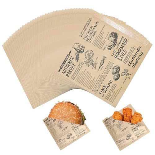 150 Stk Dickes Burger Papier,Deli Papierblätter,Wasserdicht und Öl Burger Tüten,Burgerpapier,Döner Papier,Burgertüten,für Burgers, Pommes, Butterbrot, Käse, Kuchen 150 Stk Dickes Burger Papier,Deli Papierblätter,Wasserdicht und Öl Burger Tüten,Burgerpapier,Döner Papier,Burgertüten,für Burgers, Pommes, Butterbrot, Käse, Kuchen von Hongoen