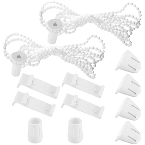 2 Set Rollo Halterung Fenster,RolloKlemmfix Ersatzteile,Klemmfix Halterung fürRollo,(17 mm/Ohne Bohren/PVC) Rollo Klemmfix Ersatzteile,PlisseeErsatzteile,Klemmhalter fürrollos Double Rollerusw von Hongoen