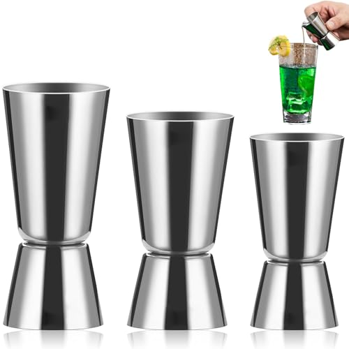 3 PCS Cocktail Messbecher,Barmass Cocktailmessbecher,3cl/4cl/5cl Messbecher Cocktail,Measuring Cups Set Klein Doppelmaß Jigger, für Bar Party 3 PCS Cocktail Messbecher,Barmass Cocktailmessbecher,3cl/4cl/5cl Messbecher Cocktail,Measuring Cups Set Klein Doppelmaß Jigger, für Bar Party von Hongoen