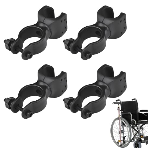 4 Stück Halterungen für Gehstöcke,Stockhalterung für Rollator,Mehrzweck-Krückenhalter,Gehstockständer,360 Grad Drehung Krückenhalter,Rollstuhlstockhalter für Drive Rollator, Mobilitätsroller, Fahrrad 4 Stück Halterungen für Gehstöcke,Stockhalterung für Rollator,Mehrzweck-Krückenhalter,Gehstockständer,360 Grad Drehung Krückenhalter,Rollstuhlstockhalter für Drive Rollator, Mobilitätsroller, Fahrrad von Hongoen