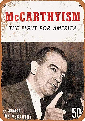 None Brand McCarthyism The Fight America Retro Wanddekoration Metall Blechschild bemalt Kunst Poster Dekoration Plakette Warnung Cafe Garage Party Spiel Zimmer Türschilder von Hongxin