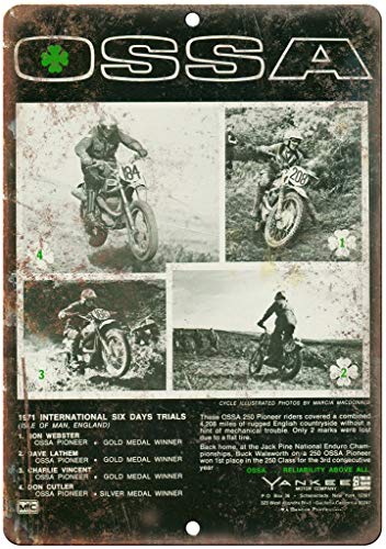 Noone Brand OSSa Yankee Motor Company Retro Wanddekoration Metall Blechschild bemalt Kunst Poster Dekoration Plakette Warnung Cafe Garage Party Spiel Zimmer Türschilder Noone Brand OSSa Yankee Motor Company Retro Wanddekoration Metall Blechschild bemalt Kunst Poster Dekoration Plakette Warnung Cafe Garage Party Spiel Zimmer Türschilder von Hongxin