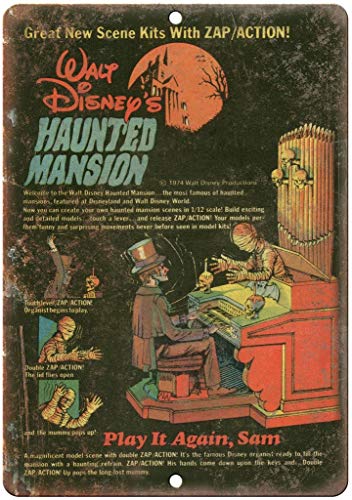 Walt Disney's Haunted Mansion Comic Book Blechschild Retro Blech Metall Schilder Poster Deko Vintage Kunst Türschilder Schild Warnung Hof Garten Cafe Toilette Club Geschenk von Hongxin