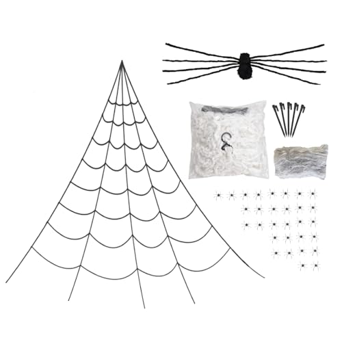 Halloween Spinne | Behaarte Spinnen Elastische Spinnweben | Große Deko-Objekte Für Outdoor Gartenbereich Feierlichkeiten Innenbereich Halloween Partys Halloween Spinne | Behaarte Spinnen Elastische Spinnweben | Große Deko-Objekte Für Outdoor Gartenbereich Feierlichkeiten Innenbereich Halloween Partys von Honhoha