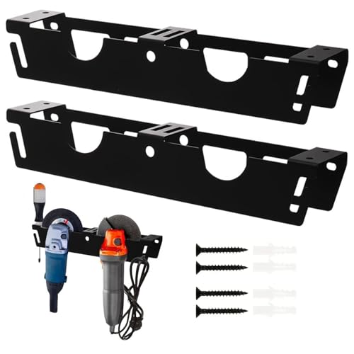 Winkelschleifer Halter | Wandmontage Winkelschleifer Aufbewahrung - 2 Stück Schraubendreher Organizer für Werkstatt Werkbank Garage Winkelschleifer Halter | Wandmontage Winkelschleifer Aufbewahrung - 2 Stück Schraubendreher Organizer für Werkstatt Werkbank Garage von Honhoha