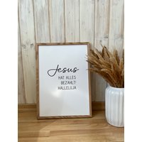 Poster | Jesus Hat Alles Bezahlt | Variante 3 von Honigseim