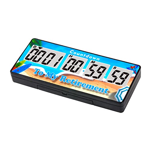 HonorMeet Digital 9999 Tage Ruhestand Countdown Uhr,Tage Countdown Timer,Hintergrundbeleuchtung Display,12 & 24 Stunden Tageskalender für Ruhestand Beruf Jahrestag Graduierung besondere Tage. (Blau) von HonorMeet