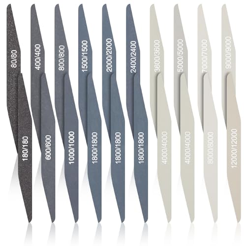 Honoson 20 Stück Schleifstäbe für Kunststoff Modelle Polieren Sortiert Metall und Holz Polierstäbe Modellbau Werkzeug Mini Finger Schleifer(Niedrige und Hohe Körnung,Doppelter Winkel)(196) Honoson 20 Stück Schleifstäbe für Kunststoff Modelle Polieren Sortiert Metall und Holz Polierstäbe Modellbau Werkzeug Mini Finger Schleifer(Niedrige und Hohe Körnung,Doppelter Winkel)(196) von Honoson