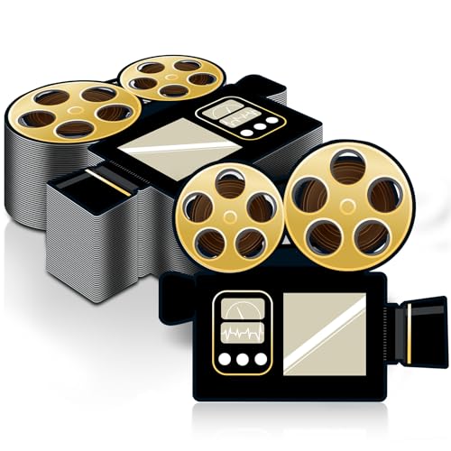 Honoson Papierservietten für Filmabende, Mottoparty-Dekorationen, Kino, Party-Servietten für Abendessen, Getränke, Geburtstagsparty, Dekorationen, Zubehör, 100 Stück Honoson Papierservietten für Filmabende, Mottoparty-Dekorationen, Kino, Party-Servietten für Abendessen, Getränke, Geburtstagsparty, Dekorationen, Zubehör, 100 Stück von Honoson